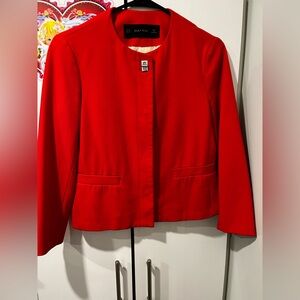 Zara Bold Red Women's Blazer
